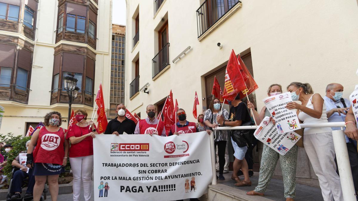 Imagen de archivo de una protesta del SAD en Castellón.