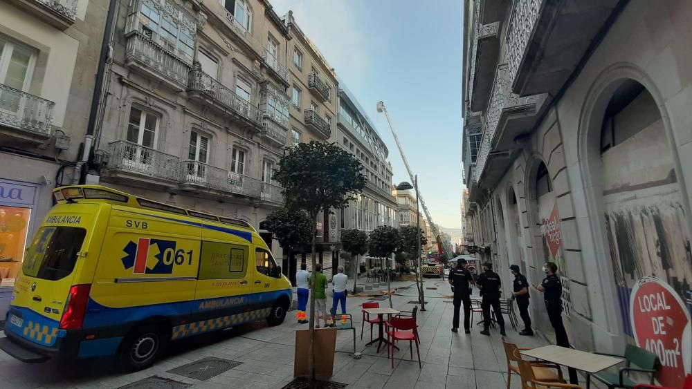 Arde la cúpula de la sede del Celta