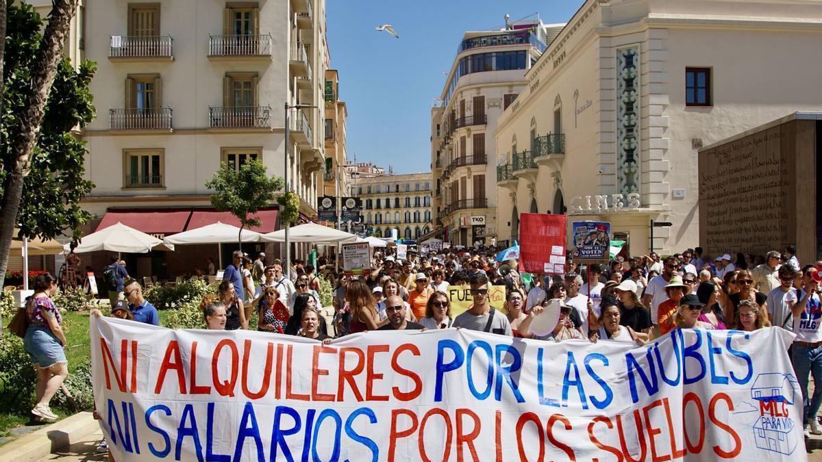 Málaga se manifiesta por una vivienda digna en el 27J