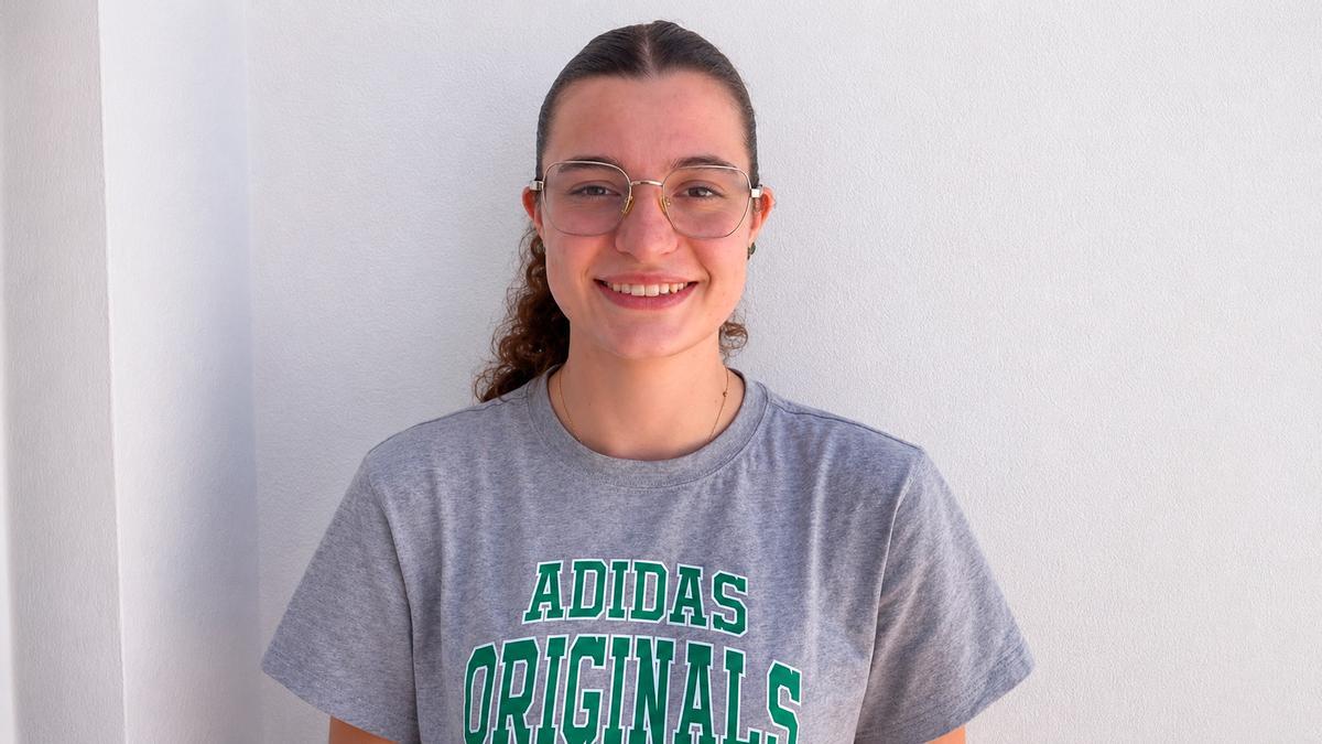 La estudiante Berta Garcia