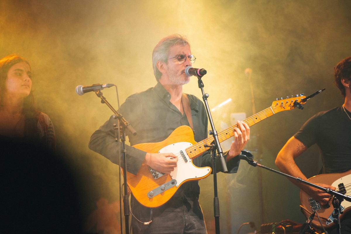 Xoel López nun directo durante o Castelo Conta 2023