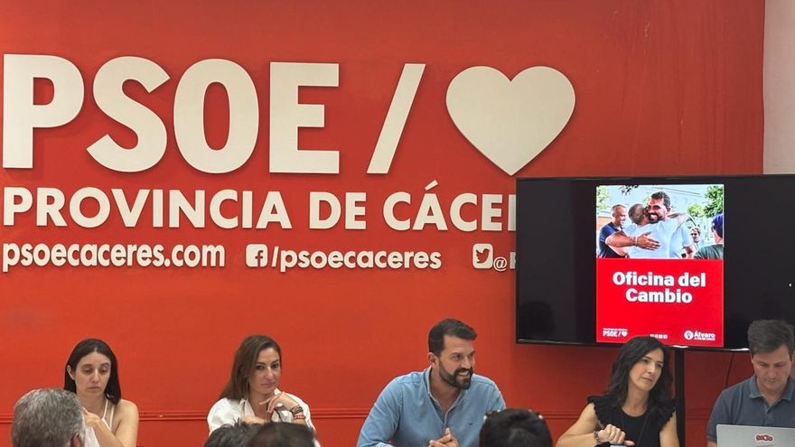 El PSOE de Cáceres crea la &#039;Oficina del Cambio&#039; para arrebatar el poder al PP donde gobierna