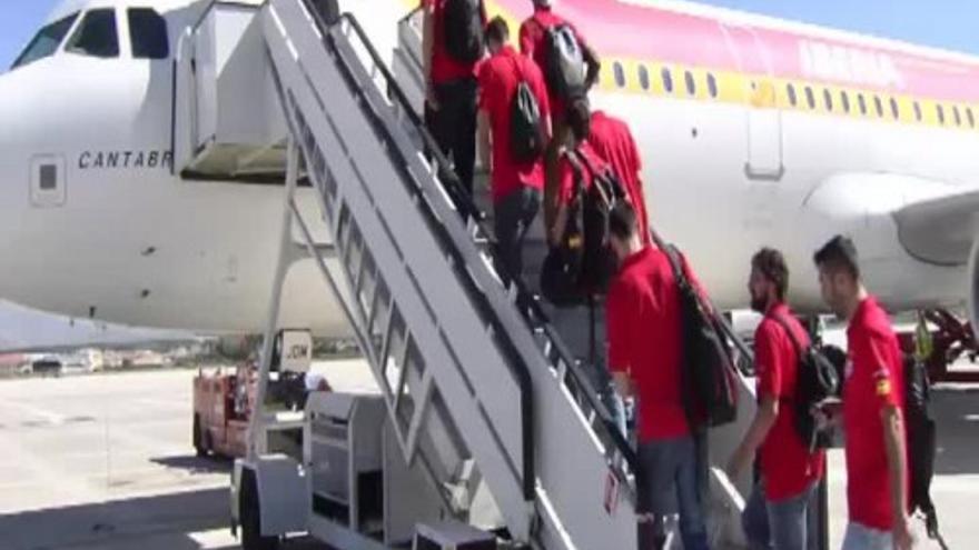 La selección española de baloncesto llega a Estambul