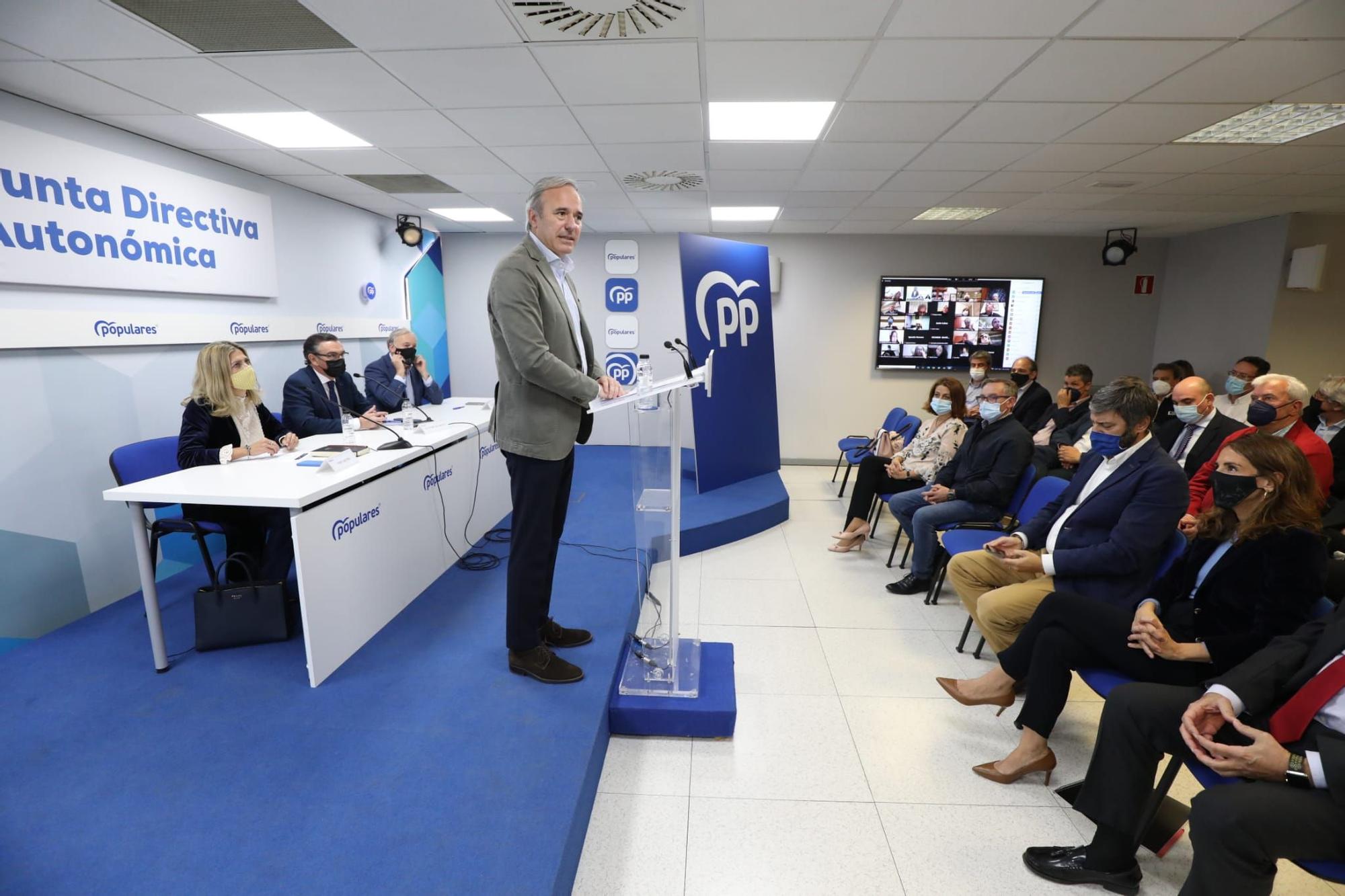 FOTOGALERÍA | Azcón anuncia su candidatura a la presidencia del PP en Aragón