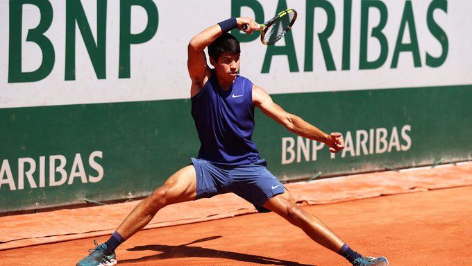 Alcaraz, en Roland Garros.