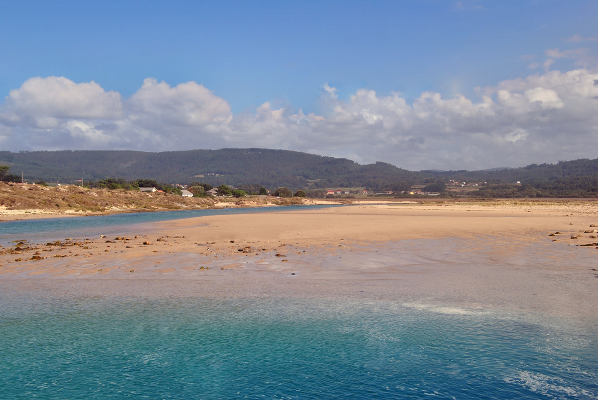 La playa de Baldaio, en Carballo.