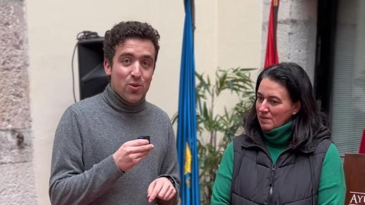 El concejal Pablo Cueto y la concejala Laura Inguanzo
