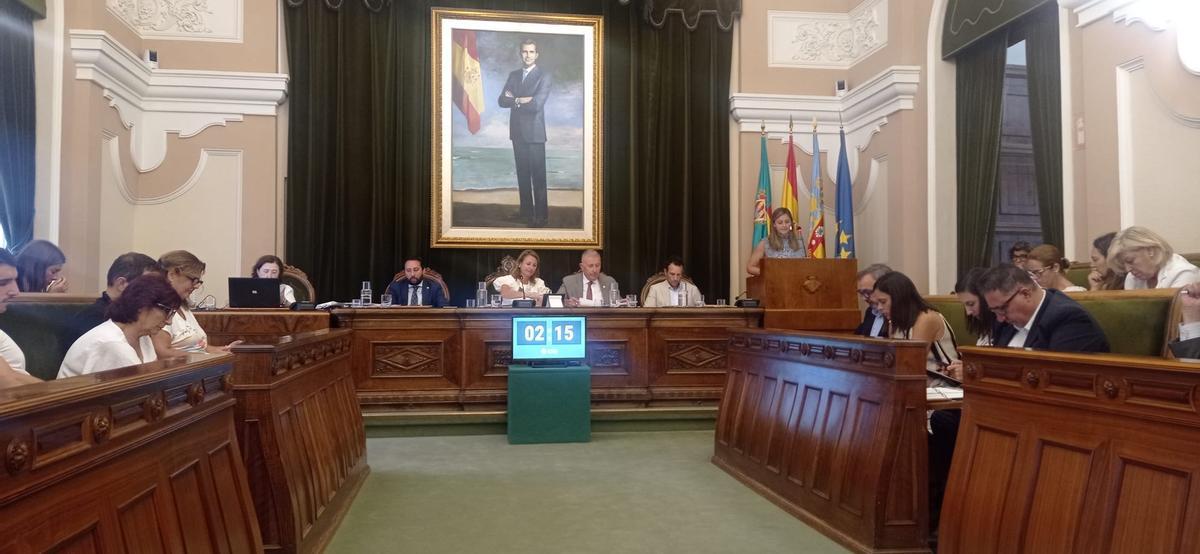 Un momento del pleno de este jueves.
