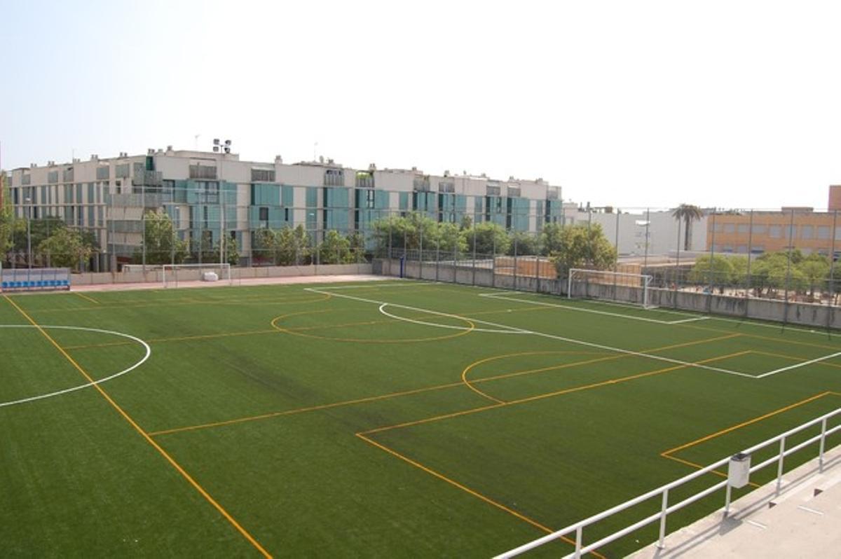 El nou camp de futbol del Bufalà, a Badalona. El nou camp de futbol del Bufalà, a Badalona.