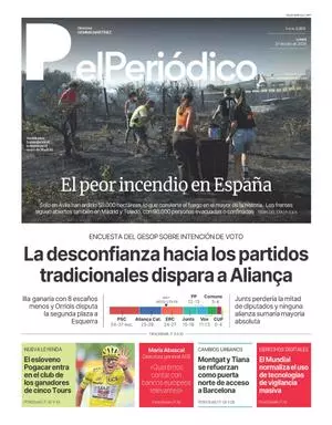 La portada de EL PERIÓDICO del 27 de julio de 2026