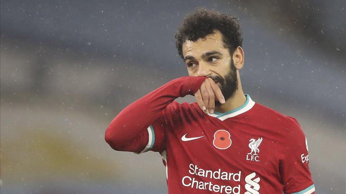 Mohamed Salah es el máximo goleador del Liverpool esta temporada en Premier League con 8 goles anotados