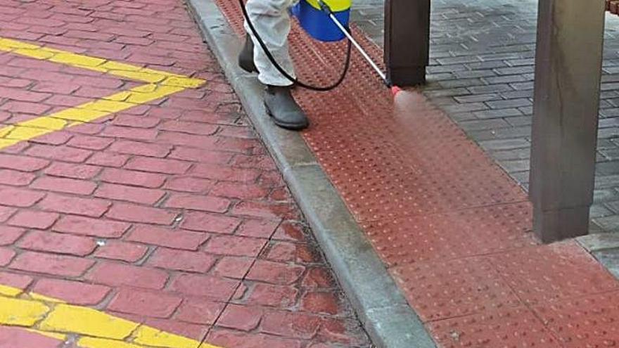 Desinfección en Carral.