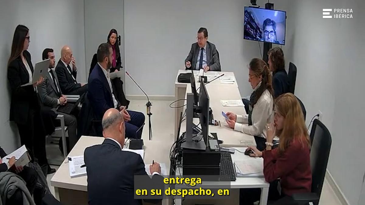 Declaración judicial sobre entrega de dinero en el PSOE