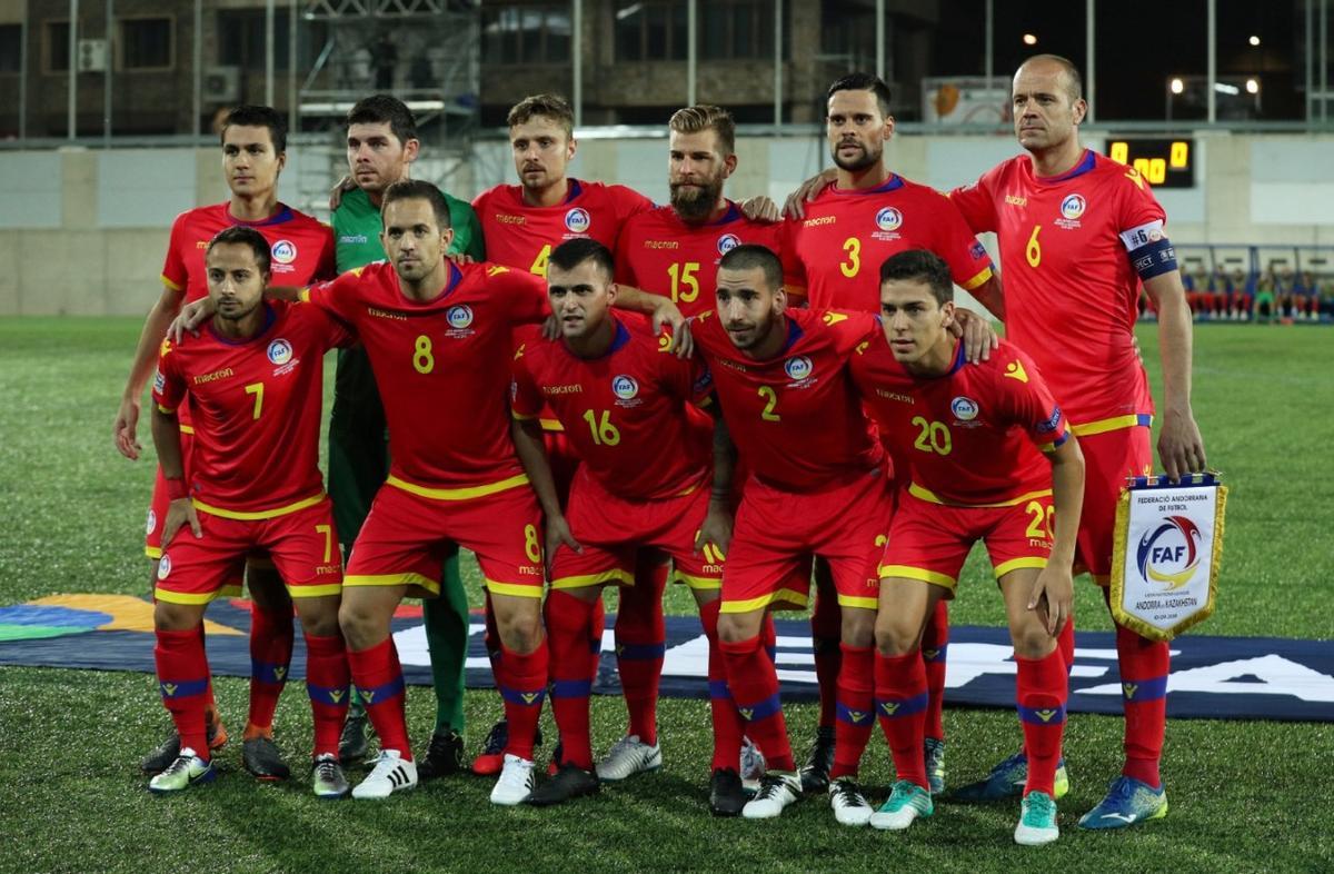 Ildefons Lima, con el brazalete de capitán de la selección de Andorra.