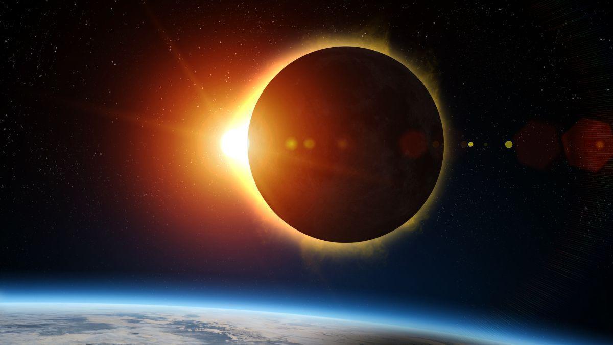 Imagen de un eclipse solar anterior.