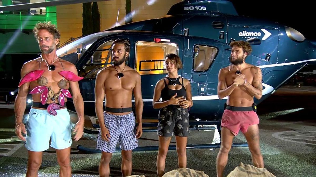 Los cuatro concursantes de 'Supervivientes'