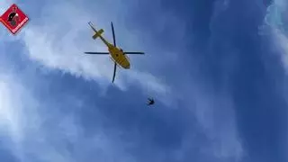 Rescatan a un senderista de 34 años atrapado en la Sierra de la Muela de Orihuela