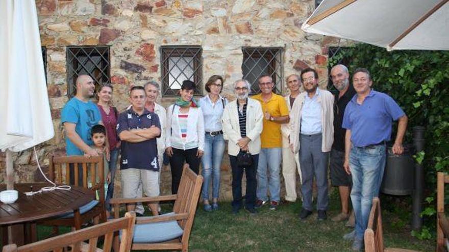 Representantes de Podemos en el acto de Benavente