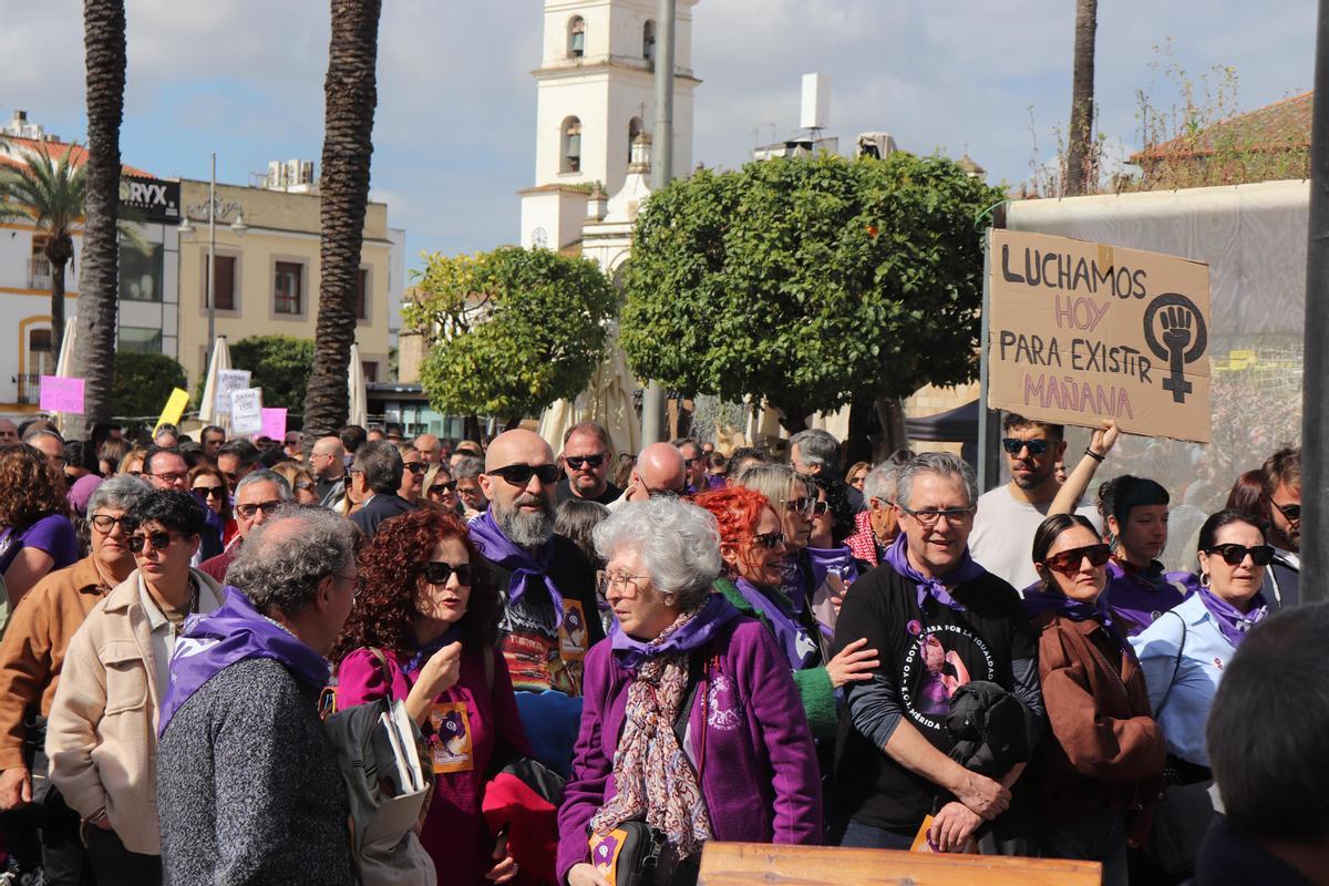 Manifestación del Día Internacional de la Mujer en Mérida.