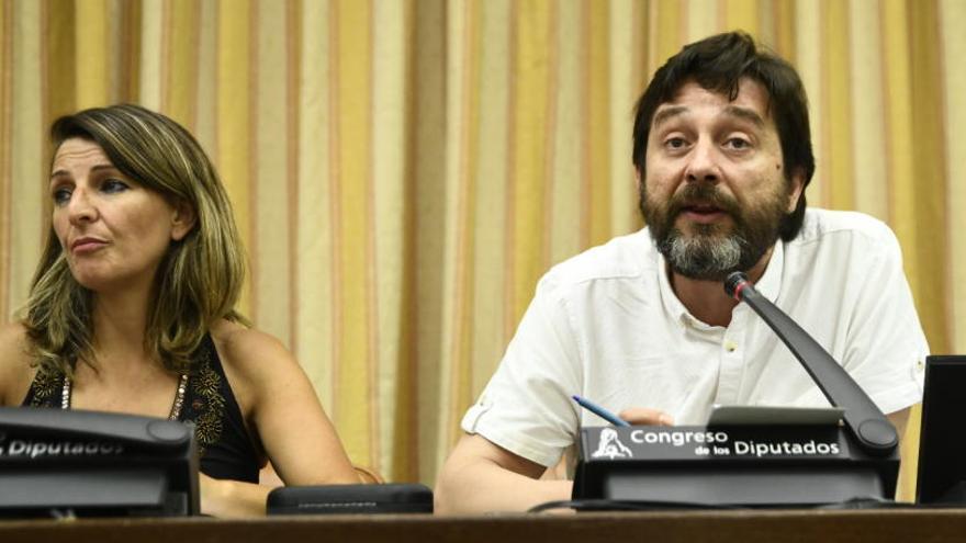 Yolanda Díaz y Rafa Mayoral.