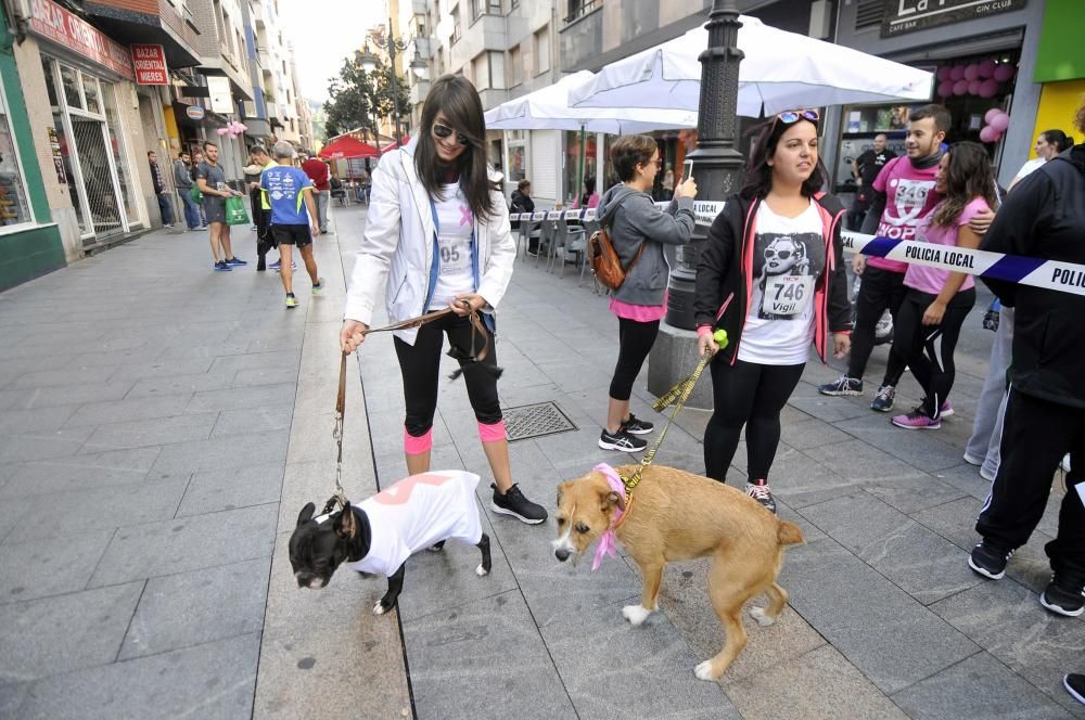 Carrera solidaria contra el cáncer de mama en Mieres