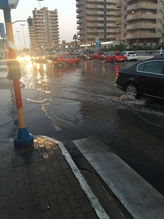 Inundación en la Gran Vía de La Manga