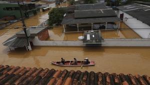 Archivo - Imagen de archivo de inundaciones en Brasil