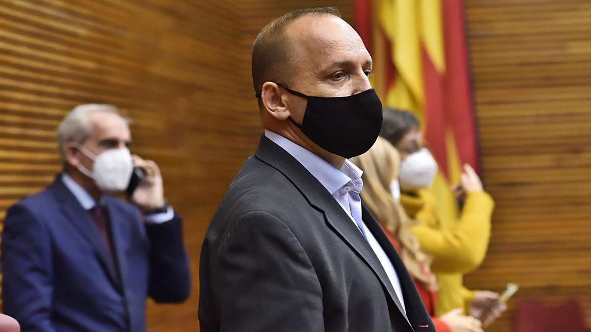 Martínez Dalmau, antes de su comparecencia en las Corts, ayer. | EFE/BIEL ALIÑO