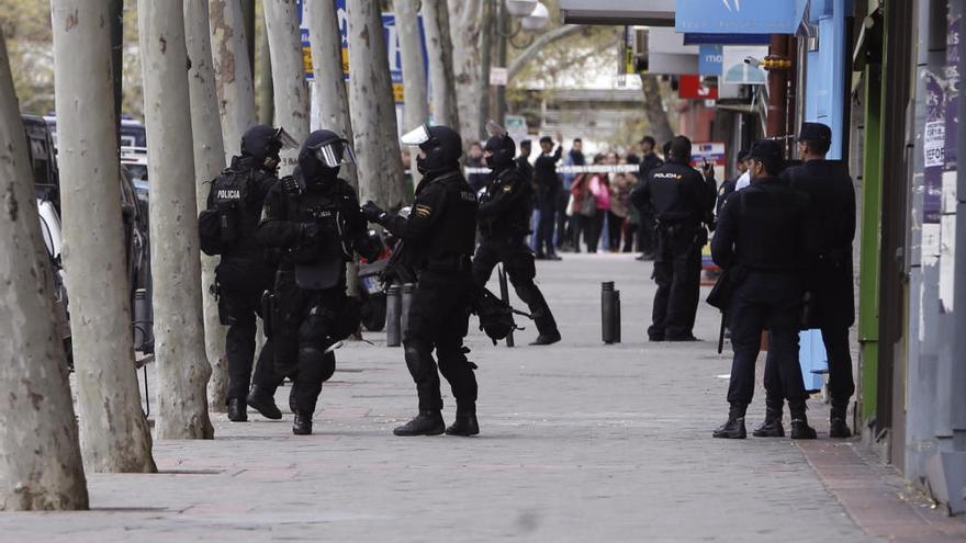 Atraco frustrado en un piso de Madrid