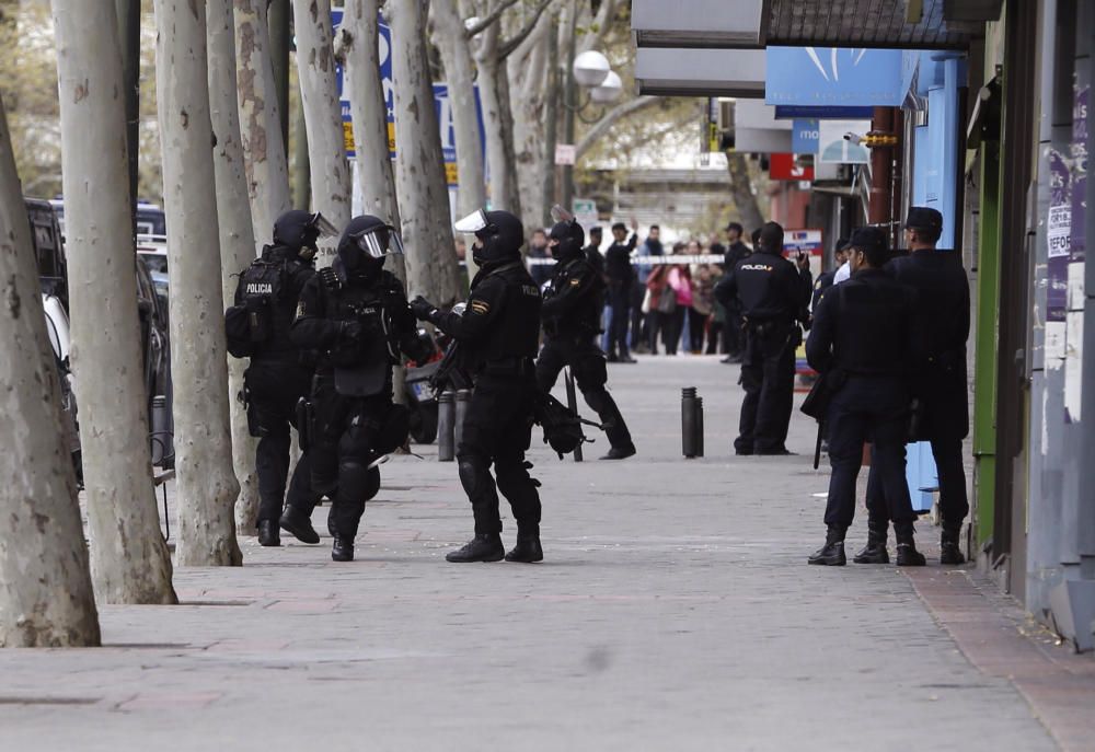 Un herido leve en un atraco frustrado en Madrid