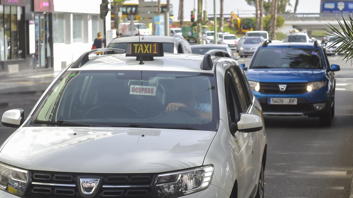 Taxis en la capital grancanaria