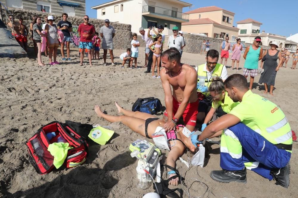 Simulacro de rescate en Cabo de Palos