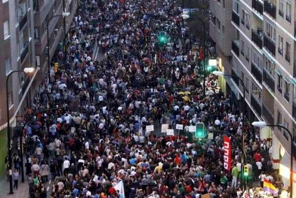 Las imágenes de la jornada de huelga en Zaragoza