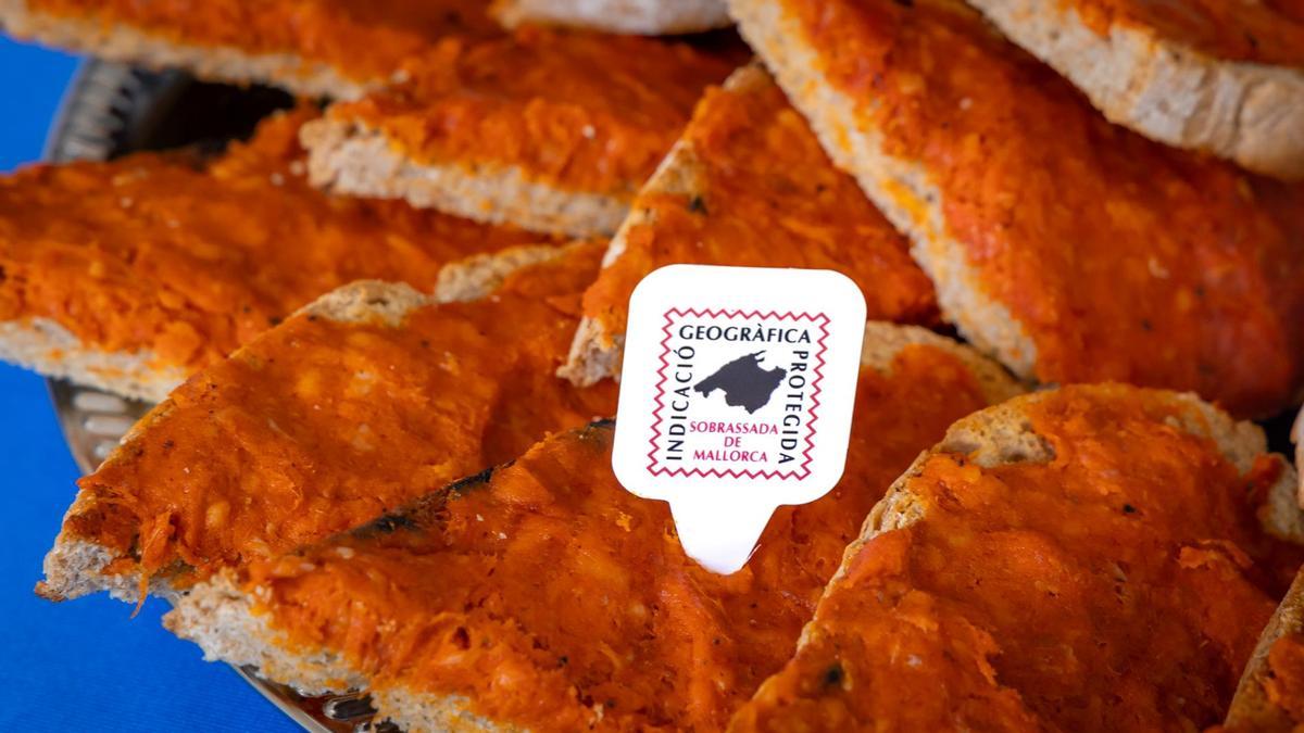 Pan con sobrasada con IGP.