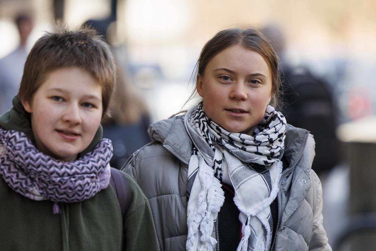 Greta Thunberg llega a su juicio en Londres