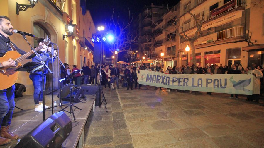 Blanes celebra la 'III Marxa per la Pau'