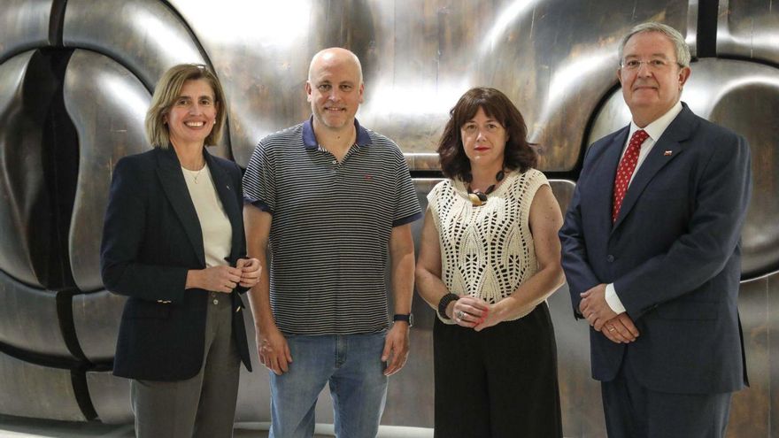 Eva Pando, David Hevia, Vanesa Fernández y Antonio Romero.