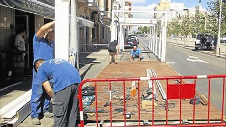 La remodelación del Llaurador recorta las mesas de las terrazas