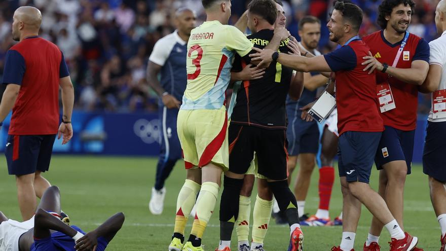 La final de fútbol en los Juegos Olímpicos entre Francia y España, en imágenes