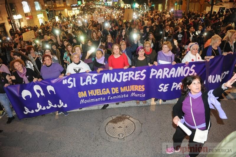 Manifestación por el Día de la Mujer en Murcia