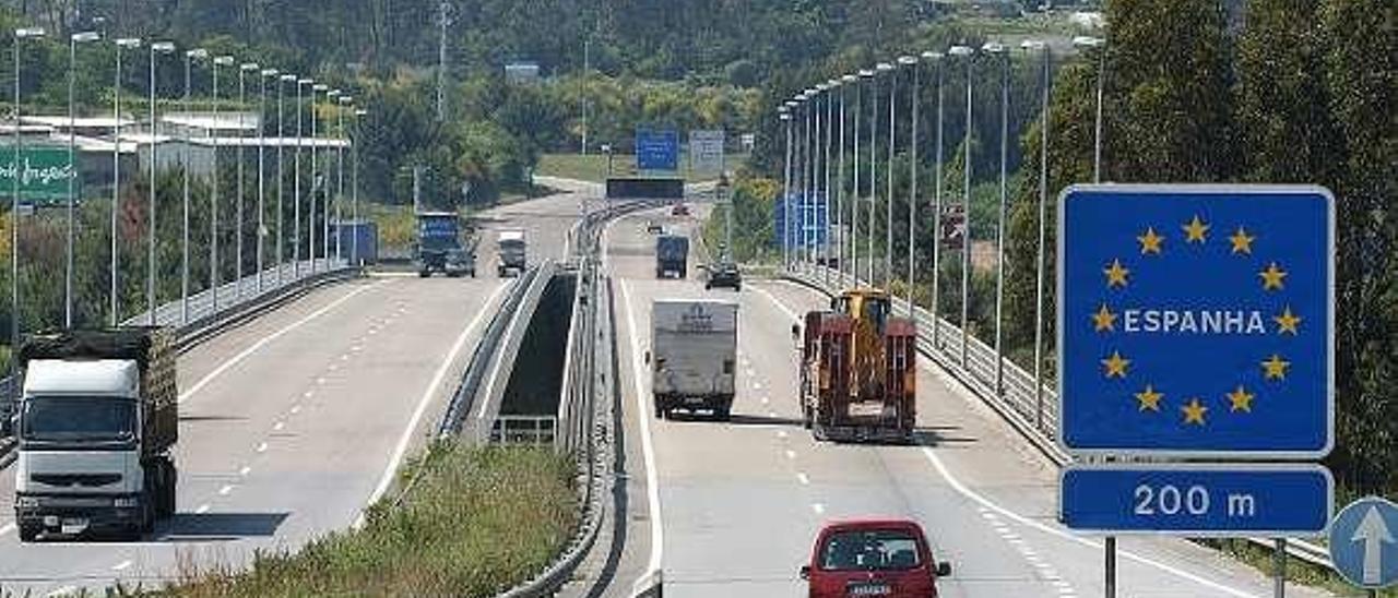 Frontera entre España y Portugal en el sur de Galicia. // FDV