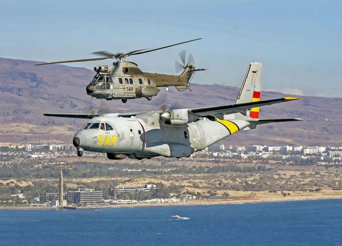Dos aviones del ejército, en una imagen de archivo