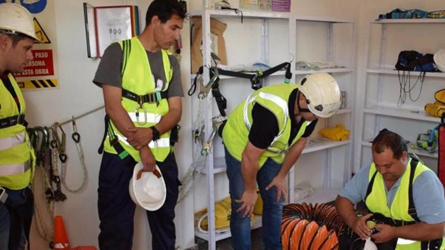 Prácticas de los alumnos de la Fundación Laboral de la Construcción.