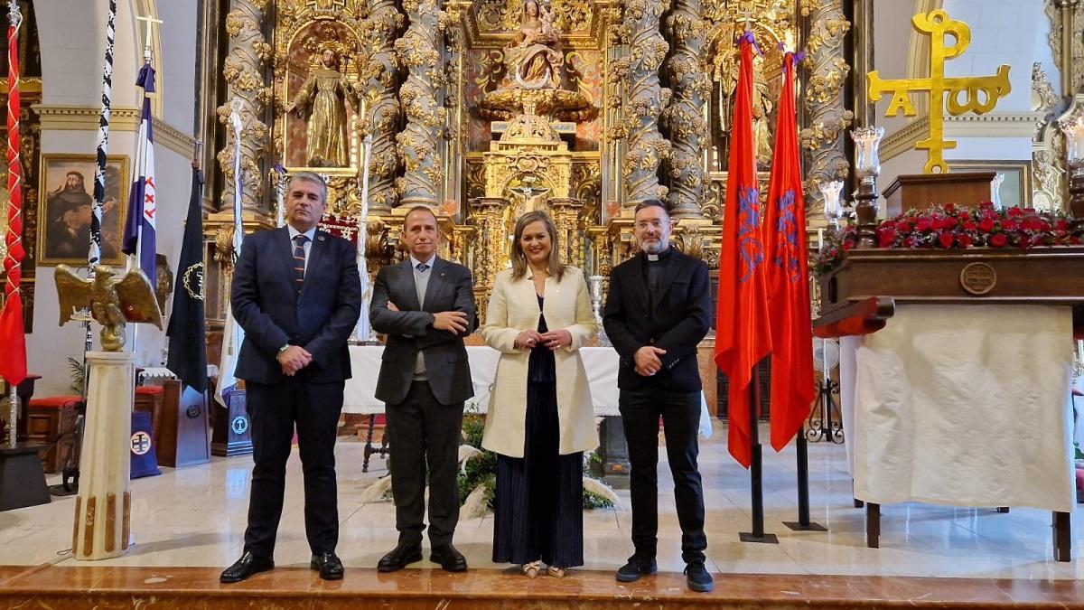 Guillermo Iván Bernal, Francisco Expósito, María Jesús Serrano y el consiliario, Jesús Corredor.