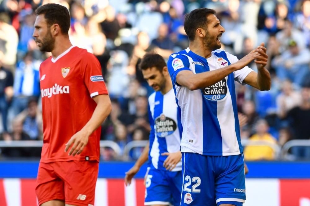 El Dépor no pasa del empate ante el Sevilla