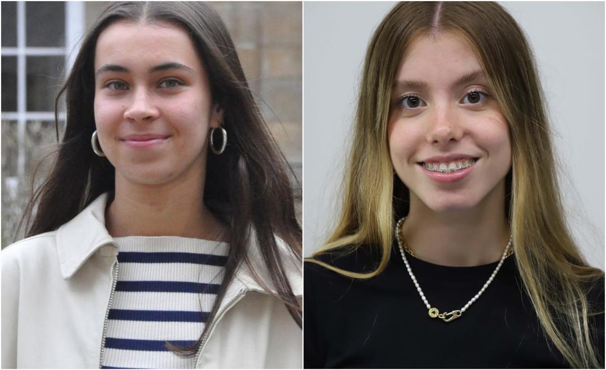 Teresa Andión Mosquera, del IES Plurilingüe Rosalía de Castro y Carmen García Muñiz, del Colegio Manuel Peleteiro