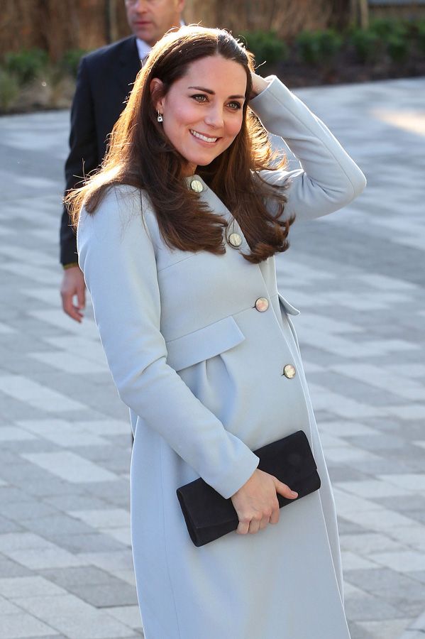 Kate Middleton durante su segundo embarazo