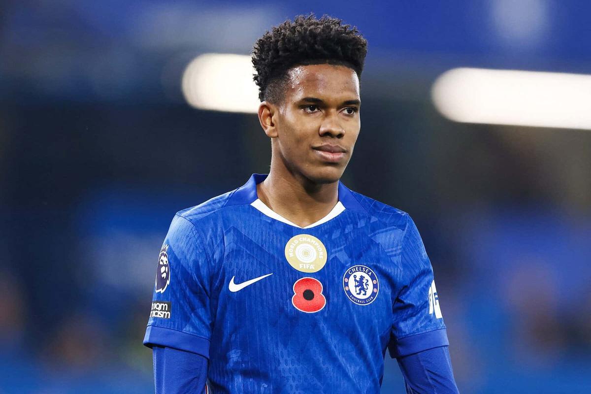 Estevao en un partido anterior con el Chelsea.