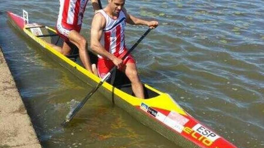 Óscar Graña y Ramón Ferro, ganadores en C-2 . // FdV