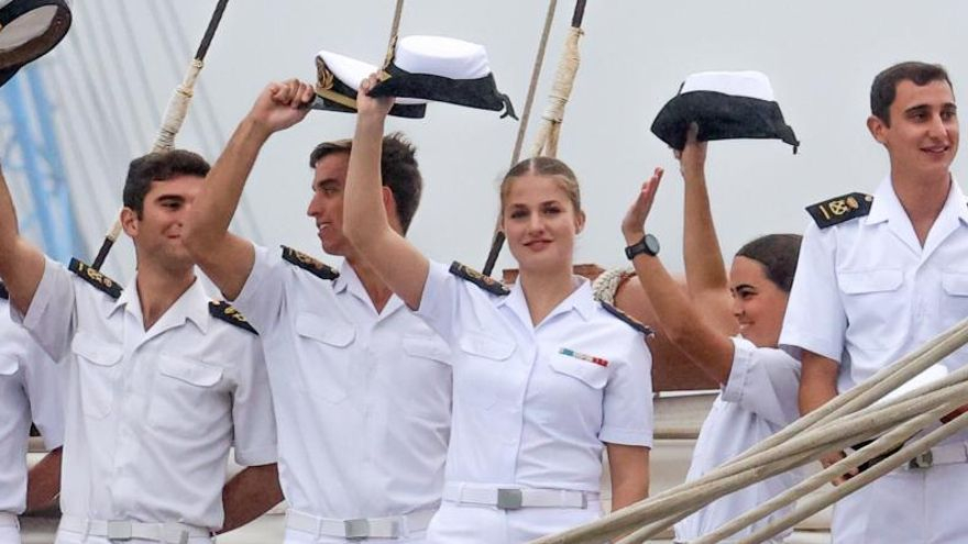 Guardiamarina Borbón, «una más» en el Juan Sebastián de Elcano
